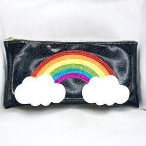 Sparkly Rainbow Clutch by Julie Mollo | Cloud Zip Pouch – NWT